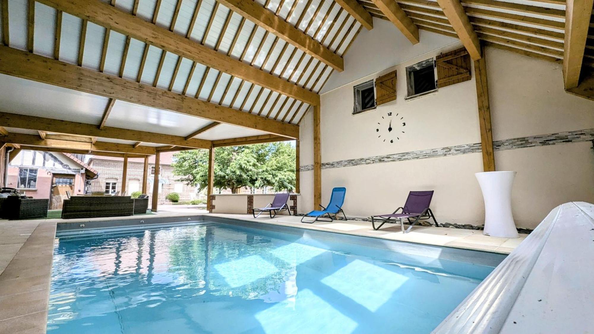 Maison Calme 14 Personnes, Piscine, Jardin Et Parking Buchères Exteriör bild